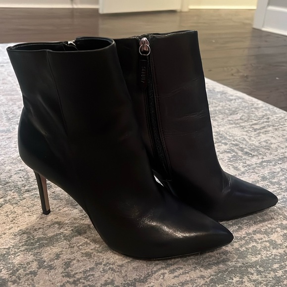 Schutz Mikki Pointed Toe Bootie - Black - Picture 1 of 10